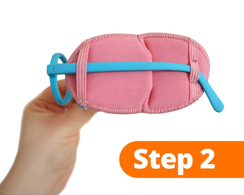 Guide Eye patch for babies without nose pad - Step 2 Left