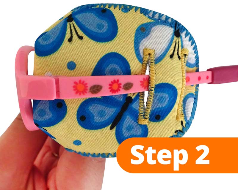 Guide Eye patch with nose pad - Step 2 Left