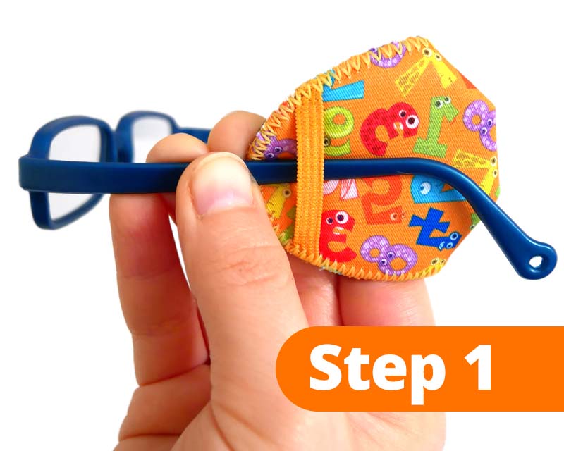 Guide Eye patch without nose pad - Step 1 Left