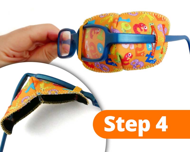 Guide Eye patch without nose pad - Step 4 Left