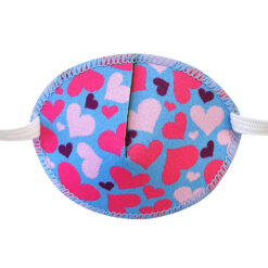 Kay Fun Patch eye patch of fabric with rubberband - Lovehearts