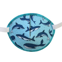 Kay Fun Patch eye patch of fabric with rubberband - Whales