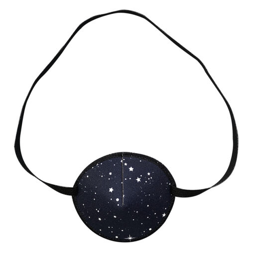 Fabric eye patch for adults - Navy colour with stars on. Called Navy Stars.