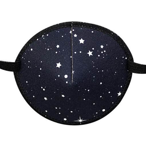 Fabric eye patch for adults - Navy colour with stars on. Called Navy Stars.