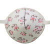 Fabric eye patch for adults - White with small pink roses on. It's called Rosen garden.