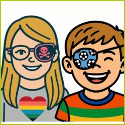 Fabric eye patches for children