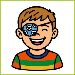 Eye patches with elastic for children